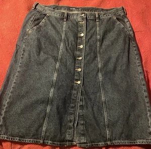 Old Navy Denim Jeansrock mit Knopfleiste hoher Leibhöhe Damengröße 22 Freizeitkleidung - Bild 1 von 5