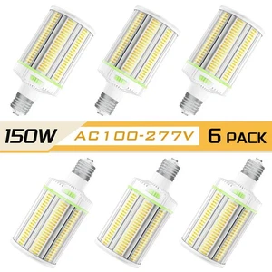 6Pack 150W LED Corn Light Bulb Warehouse Factory Shop Lighting 4500K/5000K/5700K - Picture 1 of 13