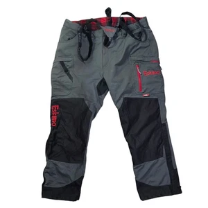 Pantaloni bavaglini pesca ghiaccio isolati Eschimese Flag Chaser grigio neve taglia 2XL XXL - Foto 1 di 12