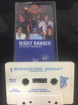 Night Ranger - Midnight Madness (Cassette, 1983) Sister Christian Classic Rock Foto 1 de 2