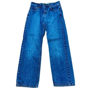 Levi's 550 Relaxed Denim Blue Jeans Youth 14 Slim W25 L26 Cotton Straight Leg - Picture 1 of 5