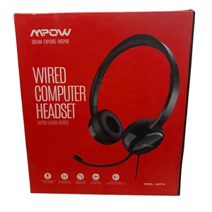MPOW Wired Computer Headset – New in Box - Picture 1 of 2
