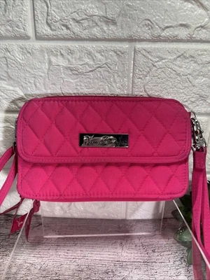 Vera Bradley Cross Body Wallet/Purse Wristlet Fuscia/HOT PINK - Image 1 of 4