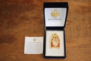 Faberge Imperial emaillierter & verzierter Mini Bilderrahmen im Originalkarton - Bild 1 von 6