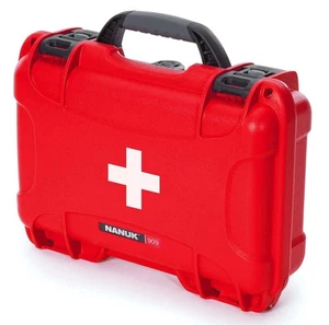 Nanuk 909 Koffer leer mit Erste Hilfe Logo, rot, 909S-000RD-PA0-FSA01 Trockenbox - Bild 1 von 5