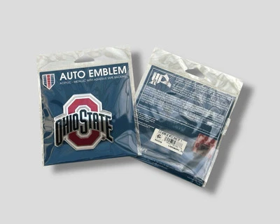 Ohio State Buckeyes (OSU) Красная, Черная Авто Наклейка Эмблема NCAA - Совершенно Новая - Изображение 1 из 3