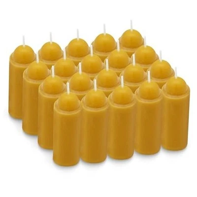 15小时天然蜂蜡蜡烛兼容蜡烛灯 - 20 包 — 第 1/4 张图片