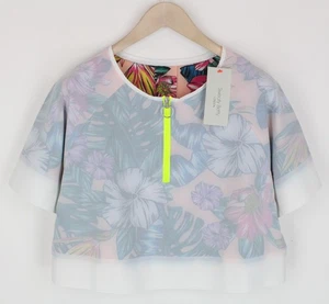 SWEATY BETTY Tournament Tennis Damen T-Shirt M Off-White Crop Kurzarm * - Bild 1 von 7