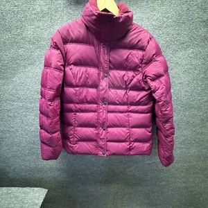 Lands End Coat Women Medium Pink Down Puffer Snow Ski Outdoor Athleisure Jacket - Picture 1 of 16