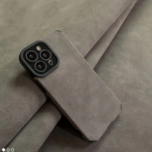 Case For iPhone 16 Pro Max 15 14 13 12 ShockProof Silicone Suede Leather Cover - Picture 1 of 12