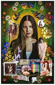 Lana Del Rey Tribute poster - 11x17" - Vivid Colors! - Picture 1 of 3