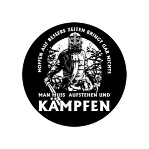 Hoffen auf bessere Zeiten-KÄMPFEN Aufkleber Sticker Auto Magnet Vinyl wetterfest - Foto 1 di 1