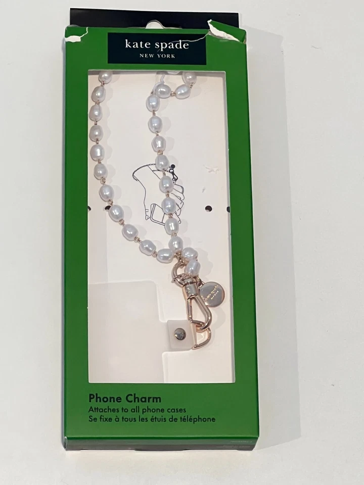 Kate Spade Wristlet Phone Charm - Sea Pearl - Image 1 of 1