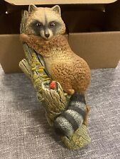 Vintage Bossons Chalkware Wall Figure Ornamental Decor RACOON Wildlife New Boxed