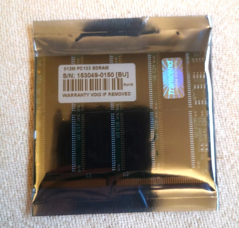 TRANSCEND 512 MB PC133 SDRAM - Image 1 of 3