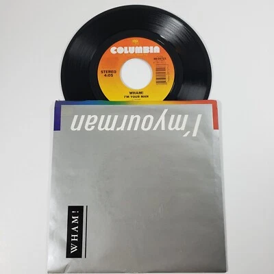 Wham "I'm Your Man" 45 Vg+ Tested Jukebox Picture Sleeve  Foto 1 de 4