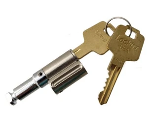 Puck Lock Cylinder Complete Combinated Core and Shackle with 2 keys Keyed Alike - Picture 1 of 4