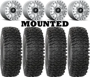 Kit 4 System 3 RC500 Tires 30x10-14 on Fuel Maverick Beadlock Machined D937 TER - Picture 1 of 5