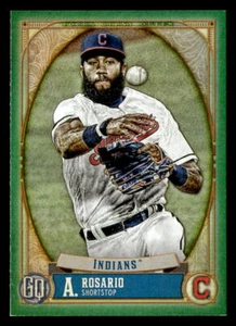 2021 Topps Gypsy Queen #278 Amed Rosario Green Card Cleveland Indians - Picture 1 of 2