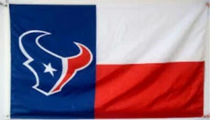Bandera Texans 3x5 Houston Banner Tailgating Banderas Envío Rápido EE. UU. Nueva - Imagen 1 de 8