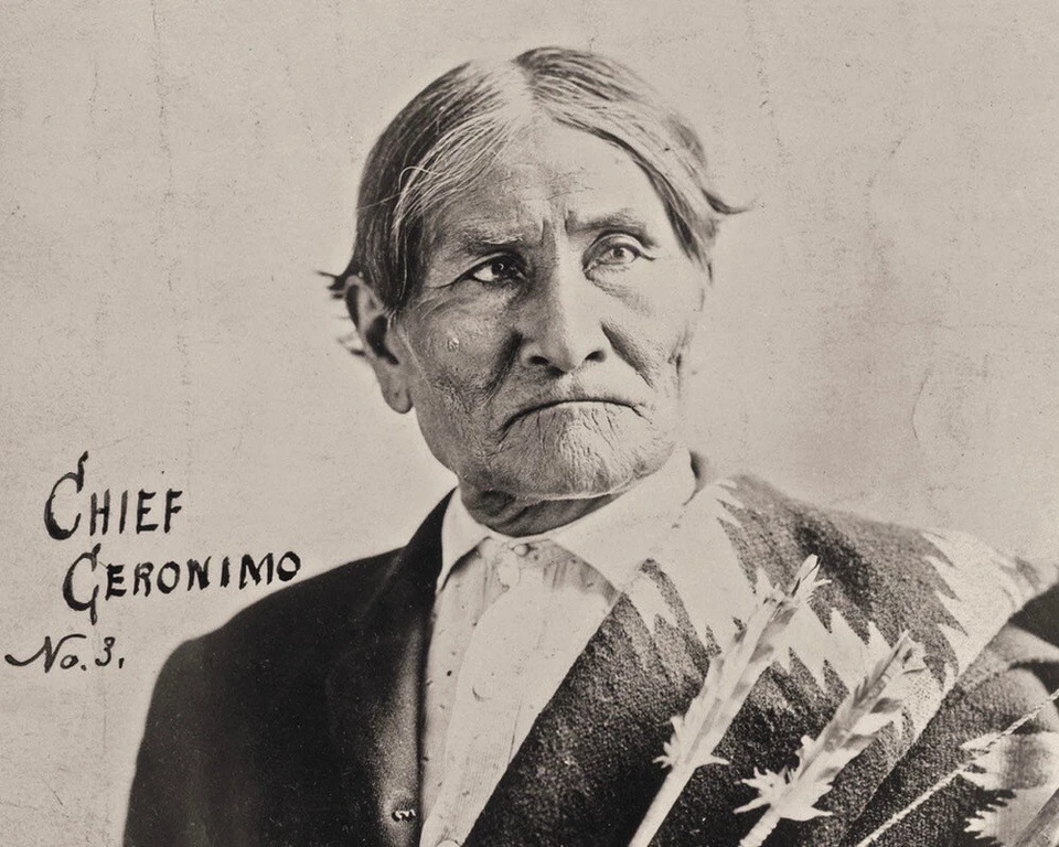 Imagen fotográfica de Gerónimo 8X10 líder nativo americano tribu jefe apache #4 Foto 1 de 1