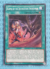 Karma of the Destruction Swordsman BOSH-EN060 Yu-Gi-Oh Card (U) New