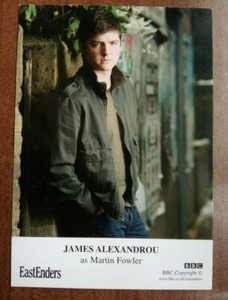 JAMES ALEXANDROU *Martin Fowler* EASTENDERS NOT SIGNED FAN CAST PHOTO CARD