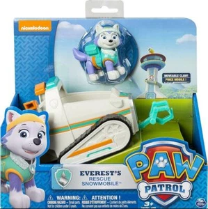 PAW PATROL EVEREST RESCUE SNOWMOBILE ACTION FIGURE VEHICLE PUP FIGURINES KID TOY - Picture 1 of 3