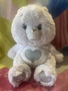 13" PLUSH 25th SWAROVSKI CRYSTAL EYES SILVER TENDERHEART FLOPPY CARE BEAR TOY - Foto 1 di 7