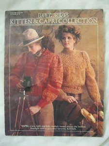 Reynolds 051058 SWEATERS COAT SCARF VEST  women knit 12pg booklet 1980s - Picture 1 of 5