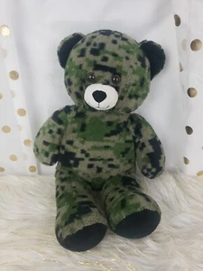2015 Build A Bear Workshop Camouflage Teddybär Plüschtier BAB Spielzeug - Bild 1 von 10