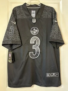 Pittsburgh Steelers #3 Russell Wilson Stitched Black Camo Medium Jersey! NWT 🔥 - Picture 1 of 7