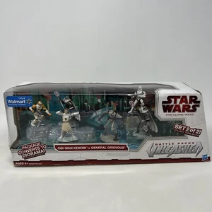 2009 Star Wars Clone Wars Obi-Wan Kenobi vs General Grievous Diorama Battle Pack - Picture 1 of 8