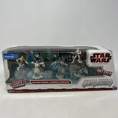 Star Wars Clone Wars 2009 Obi-Wan Kenobi vs General Grievous diorama paquete de batalla Foto 1 de 4