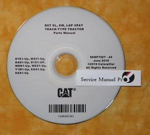 SEBP7207 Caterpillar D6T XL XW LGP VPAT Track-Type Tractor Parts Manual Book CD - Picture 1 of 1