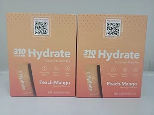310 Nutrition Hydrates Electrolyte Drink Mix PEACH-MANGO 60ct Sticks EXP 3/26 - Picture 1 of 7