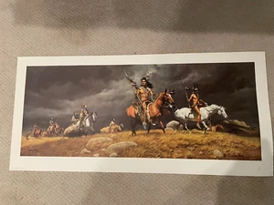 Frank McCarthy "Seguendo le mandrie" litografia firmata - Foto 1 di 5