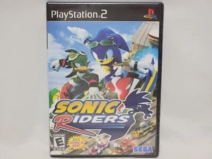 NEW Sonic Riders Playstation 2 Game PS2 w/ EXCLUSIVE SONIC X DVD Black Label US - Picture 1 of 8