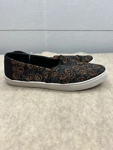 Tommy Bahama Shoes Womens 7 Halloween Print Casual Slip On Loafer Black Fabric - Picture 1 of 6