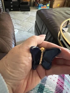 Mini mariposa azul marino Nora Fleming - Imagen 1 de 4