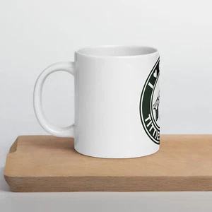 Taza brillante blanca I Love Guns Titties Tatas and Weed - Imagen 1 de 11