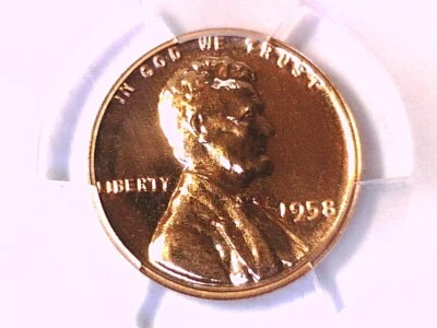 1958 Proof Lincoln Wheat Cent Penny PCGS PR 68 RD 42457760 - Image 1 of 3
