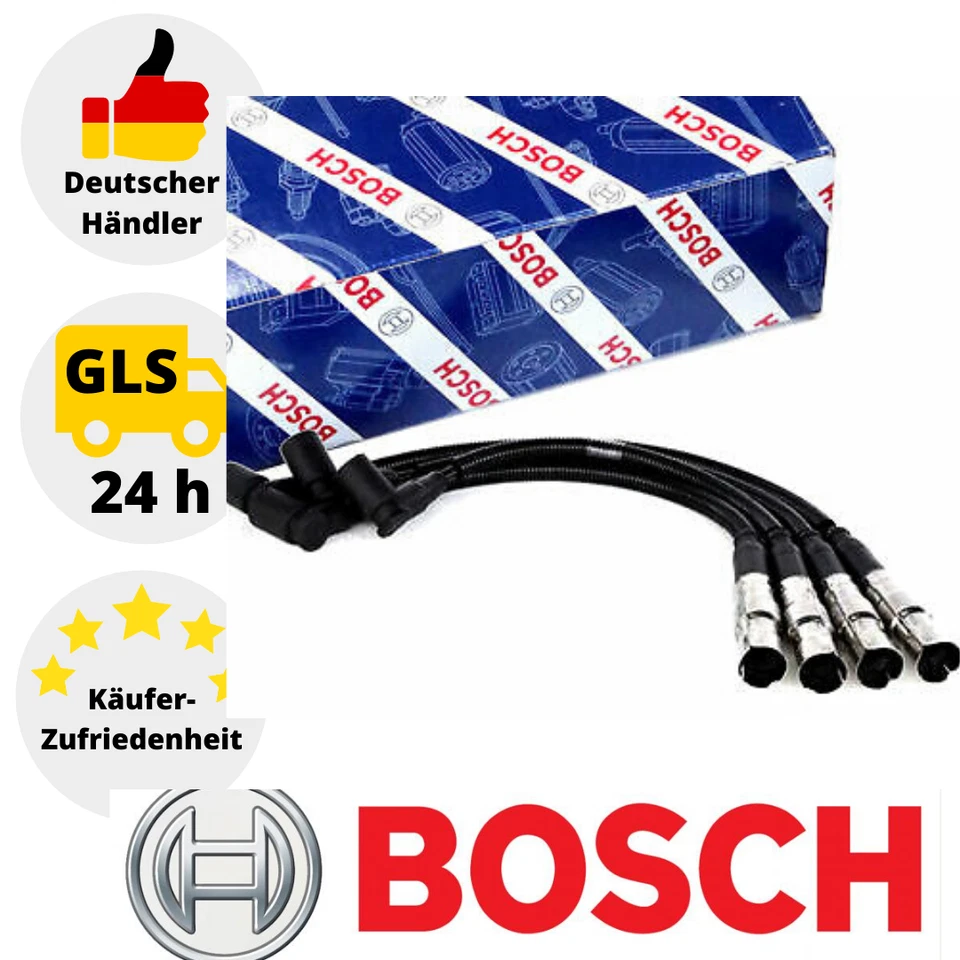 Bosch Ignition Lead Set for Fiat Cinquecento, Palio, Panda, Punto, Seicento Lancia Y - Image 1 of 1