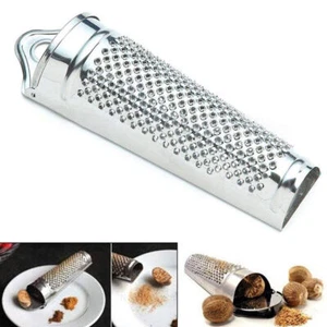 Edelstahl Knoblauchreibe Muskatreibe Muskatnussreibe Küchenreibe Edelstahlreib - Bild 1 von 9