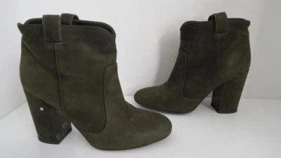 Laurence Dacade Verde Oliva Gamuza Estilo Occidental Botines/Zapatos 37 $995 Foto 1 de 4