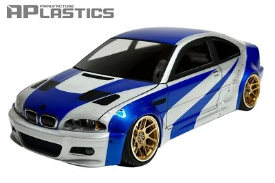 RC Body Car Drift 1:10 BMW 3 E 46 M3 Coupe Wide E46 style APlastics New Shell - Image 1 of 4