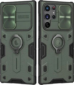 For Galaxy S22 Ultra Case Military Grade Protection Cover Rugged Kickstand Ring - Picture 1 of 8