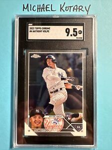 ANTHONY VOLPE 2023 TOPPS CHROME SGC 9.5 Yankees Rookie #4