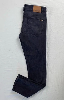 Volcom Vorta Slim Straight Stretch Denim Skate Jeans. Washed Black, Men's 34X32 - Image 1 of 4