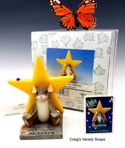 Figurina CHARMING TAILS A Star In The Making, EDIZIONE LIMITATA in scatola Fitz & Floyd - Foto 1 di 17